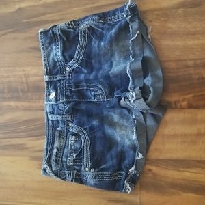 Denim shorts